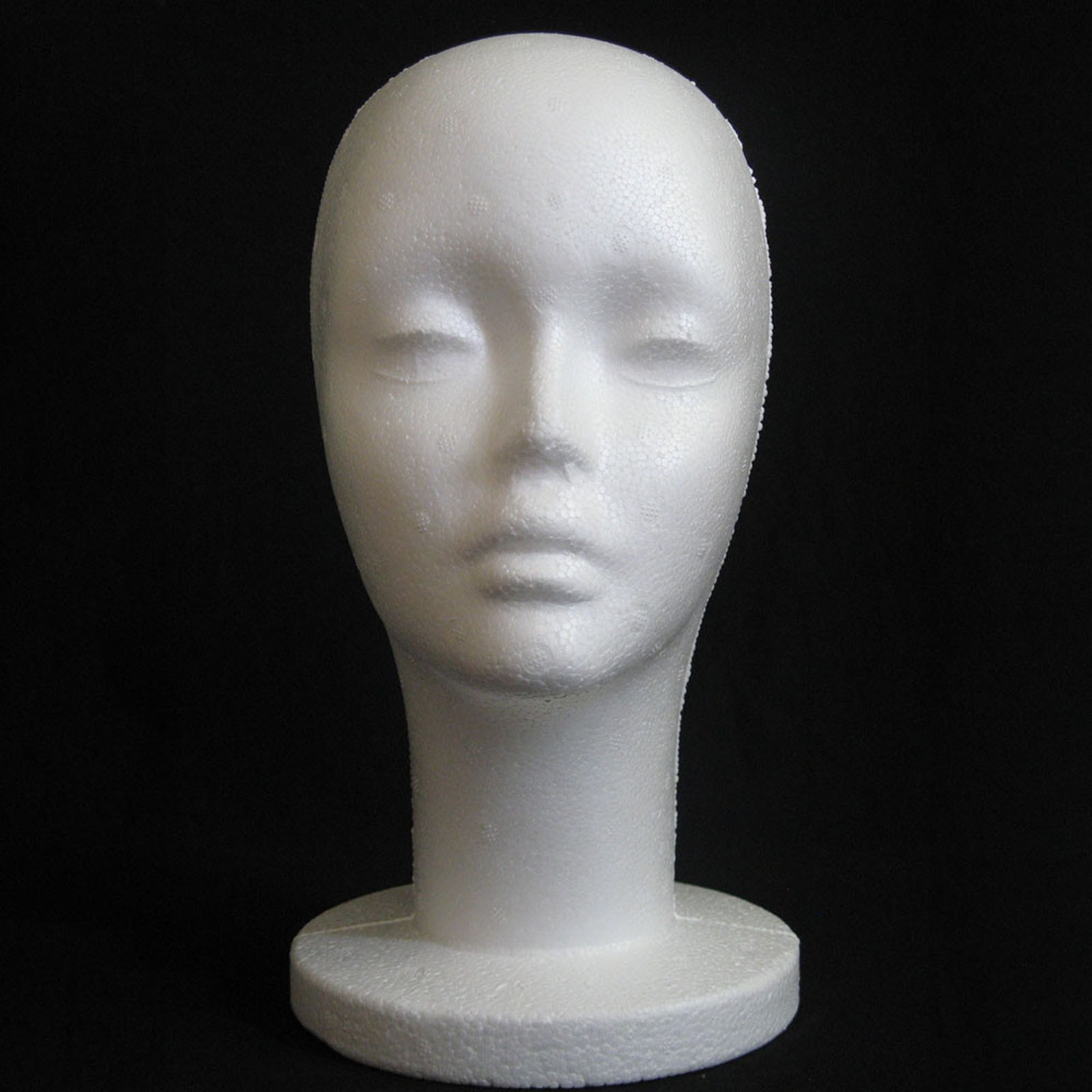 Cosplay Prop Foam - หญิง Styrofoam Mannequin Manikin HEAD รุ่นโฟมวิกผมแว่นตา