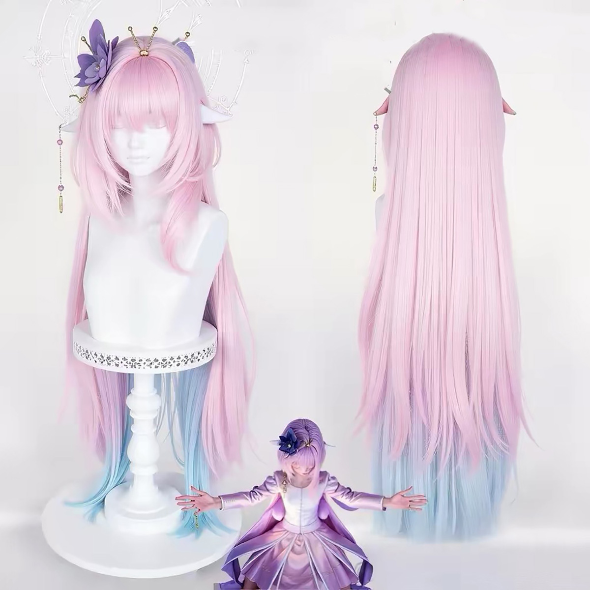 Wig Fiber Net - HAIRJOY วิกผมสังเคราะห์ Honkai：Star Rail Cyrene วิกคอสเพลย์