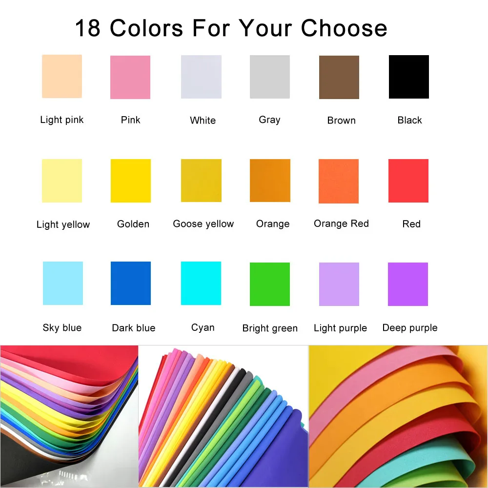 แผ่นโฟม EVA สีสันสดใส 1/18 ชิ้ - Cosplay Prop Foam บทวิจารณ์และราคา