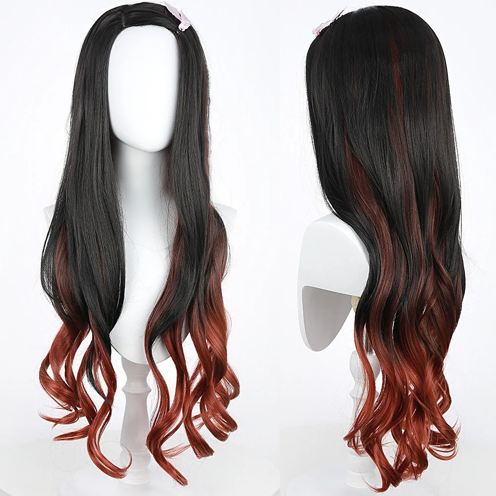 วิกผมคอสเพลย์เนซึโกะ สีดำแดงไล - Wig Fiber Net บทวิจารณ์และราคา