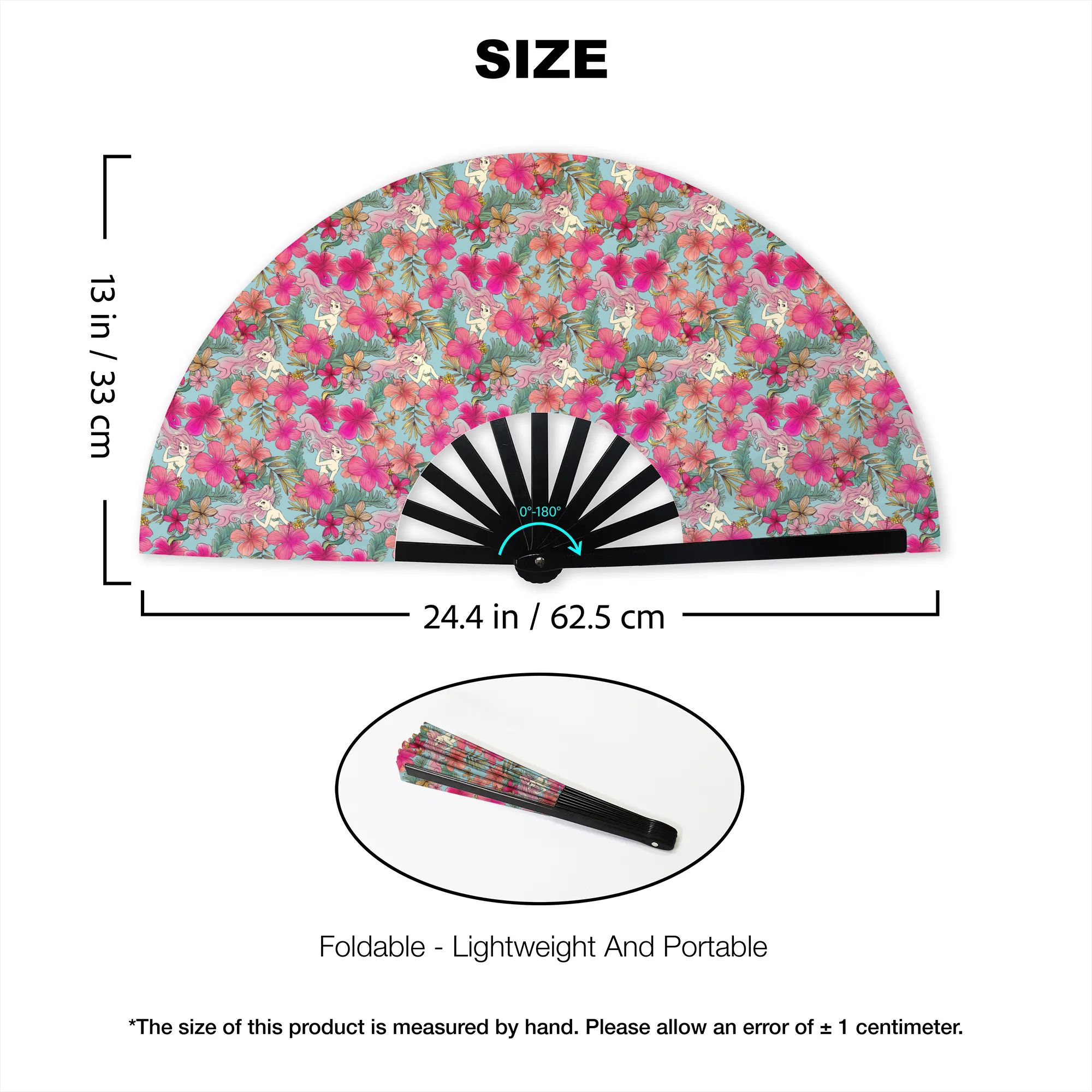 พัดพกพาลายอนิเมะนางเงือกน้อยแบ - Cosplay Prop Patterns บทวิจารณ์และราคา